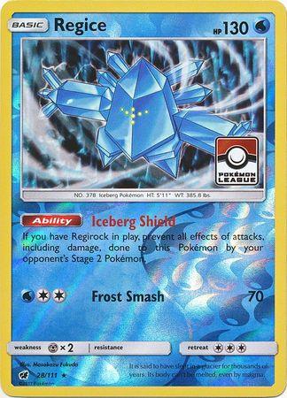 Regice (28/111) (League Promo) [Sun & Moon: Crimson Invasion] (Online Only)