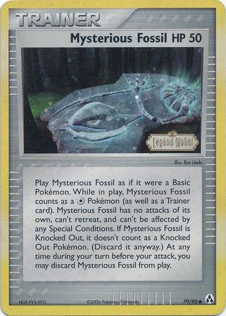 Mysterious Fossil (79/92) (Stamped) [EX: Legend Maker] (Online Only)