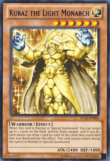 Kuraz the Light Monarch (Purple) [DL16-EN004] Rare (ONLINE ORDER ONLY)