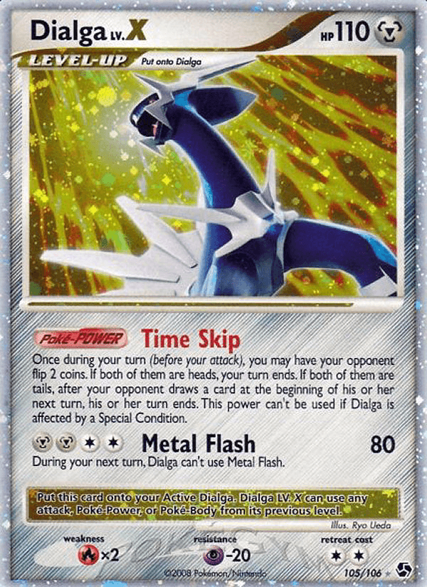 Dialga LV.X (105/106) [Diamond & Pearl: Great Encounters] (Online Only)
