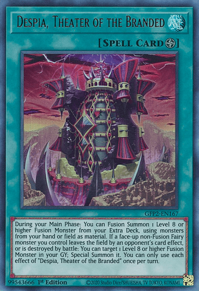 Despia, Theater of the Branded [GFP2-EN167] Ultra Rare (ONLINE ORDER ONLY)