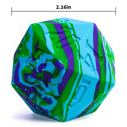 Large Wonderland Blue/Green Silicone d20 Dice 55mm | RPG Dice Novelty Piece (Online Only)