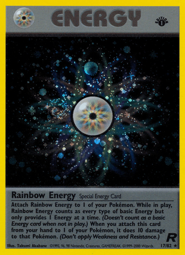 Rainbow Energy (17/82) [Team Rocket 1st Edition] (Online Only)