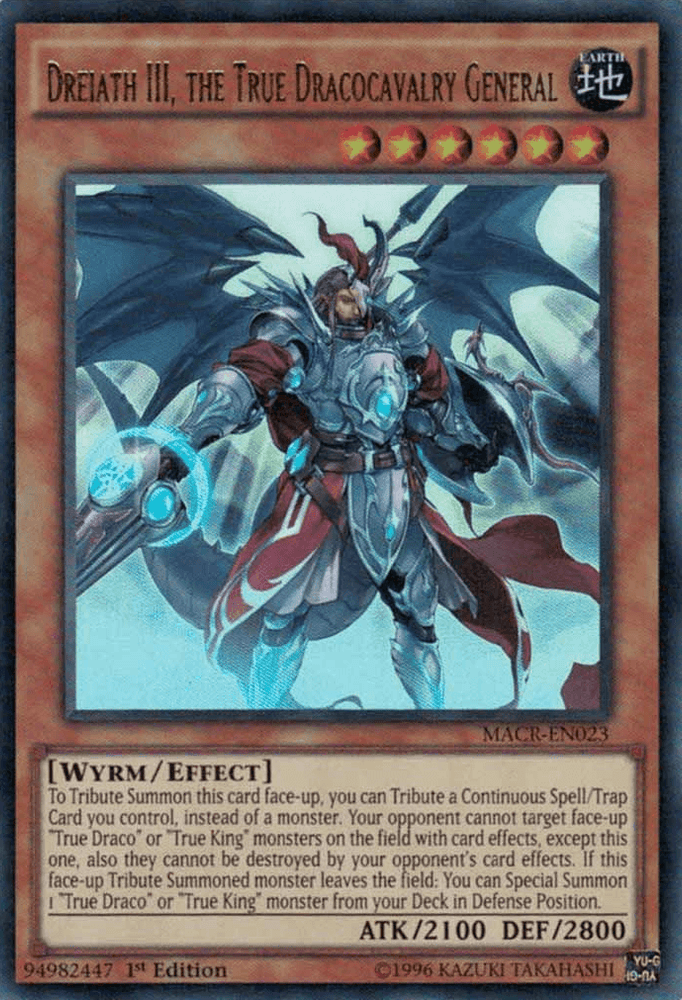 Dreiath III, the True Dracocavalry General [MACR-EN023] Ultra Rare (ONLINE ORDER ONLY)