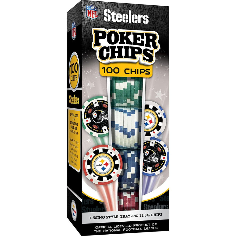 Pittsburgh Steelers 100 Piece Poker Chips (ONLINE ORDER ONLY)