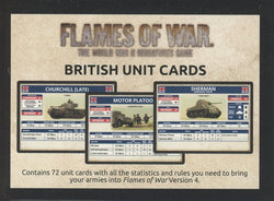 Flames of War: Late War British Unit Cards
