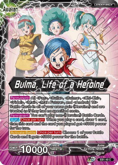 Bulma // Bulma, Life of a Heroine (EB1-49) [Battle Evolution Booster] (ONLINE ORDER ONLY)