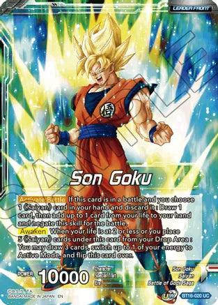 Son Goku // SSG Son Goku, Crimson Warrior (BT16-020) [Realm of the Gods] (ONLINE ORDER ONLY)
