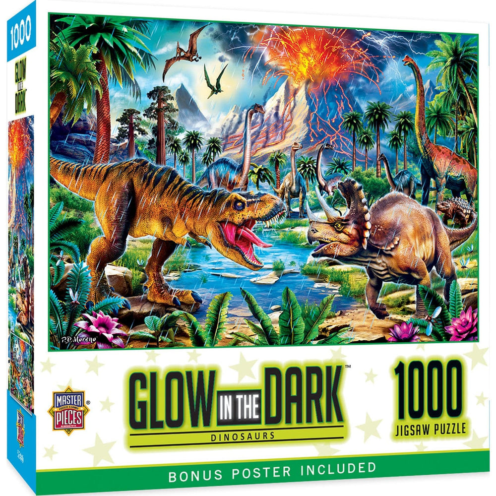Glow in the Dark - Dinosaurs 1000 Piece Jigsaw Puzzle (ONLINE ORDER ONLY)