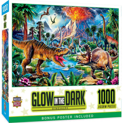 Glow in the Dark - Dinosaurs 1000 Piece Jigsaw Puzzle (ONLINE ORDER ONLY)