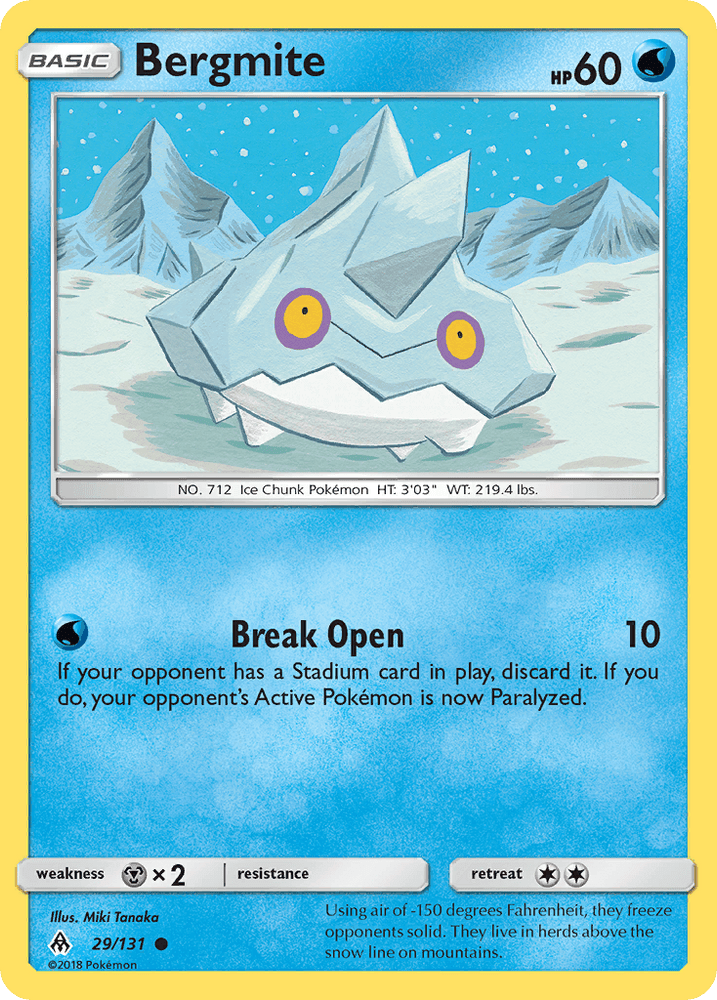 Bergmite (29/131) [Sun & Moon: Forbidden Light] (Online Only)