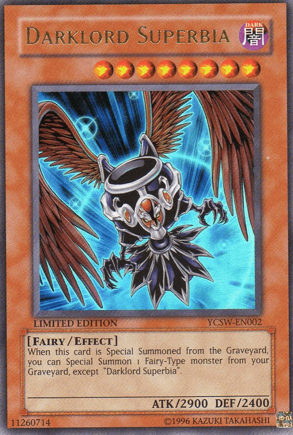 Darklord Superbia [YCSW-EN002] Ultra Rare (ONLINE ORDER ONLY)