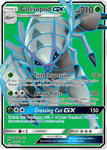 Golisopod GX (129/147) [Sun & Moon: Burning Shadows] (Online Only)