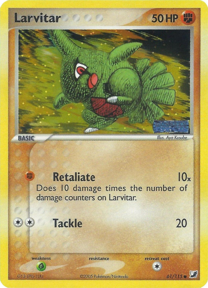 Larvitar (61/115) (Stamped) [EX: Unseen Forces] (Online Only)