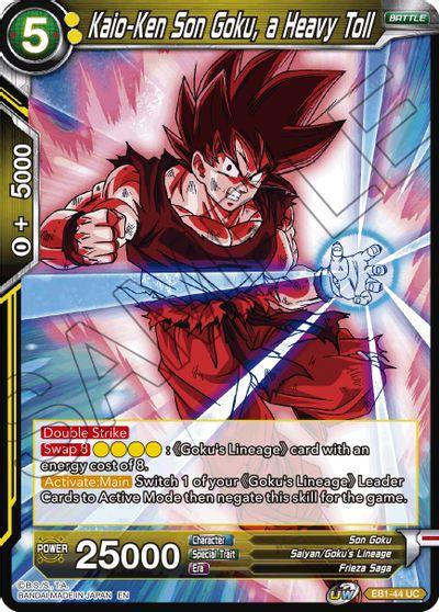 Kaio-Ken Son Goku, a Heavy Toll (EB1-44) [Battle Evolution Booster] (ONLINE ORDER ONLY)