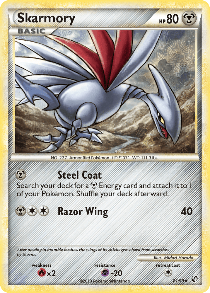 Skarmory (21/90) [HeartGold & SoulSilver: Undaunted] (Online Only)