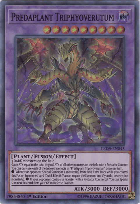 Predaplant Triphyoverutum [LED5-EN045] Super Rare (ONLINE ORDER ONLY)