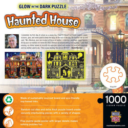 Glow in the Dark - Haunted House on the Hill 1000 Piece Jigsaw Puzzle (ONLINE ORDER ONLY)