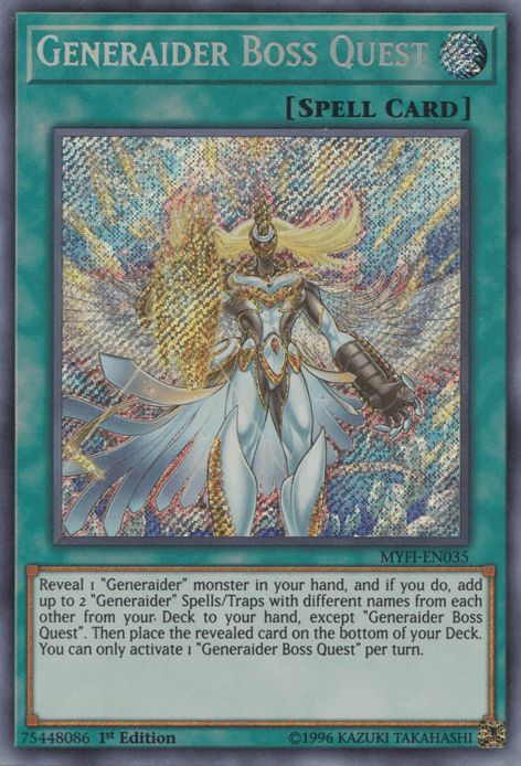 Generaider Boss Quest [MYFI-EN035] Secret Rare (ONLINE ORDER ONLY)