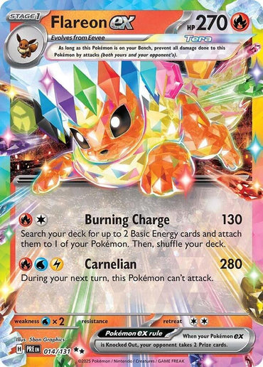 Flareon ex (014/131) [Scarlet & Violet: Prismatic Evolutions] (Online Only)