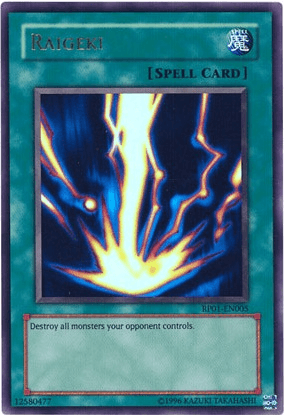 Raigeki [RP01-EN005] Ultra Rare (ONLINE ORDER ONLY)