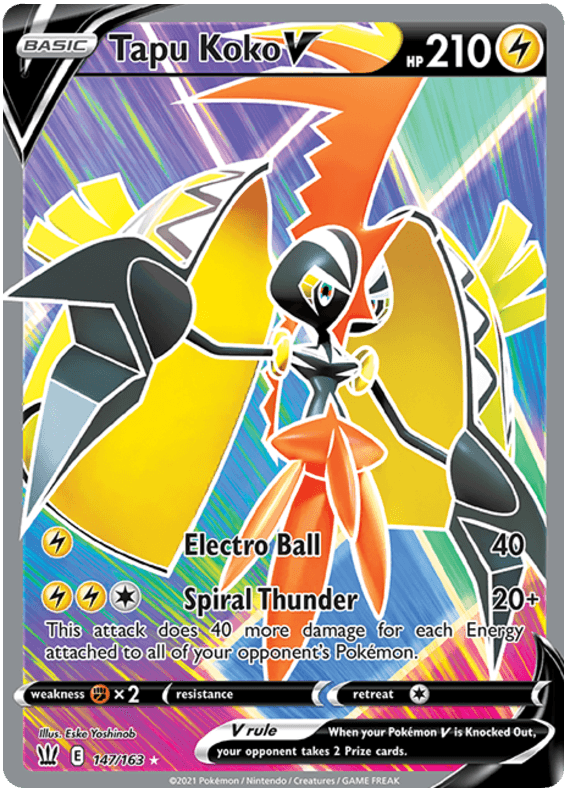 Tapu Koko V (147/163) [Sword & Shield: Battle Styles] (Online Only)