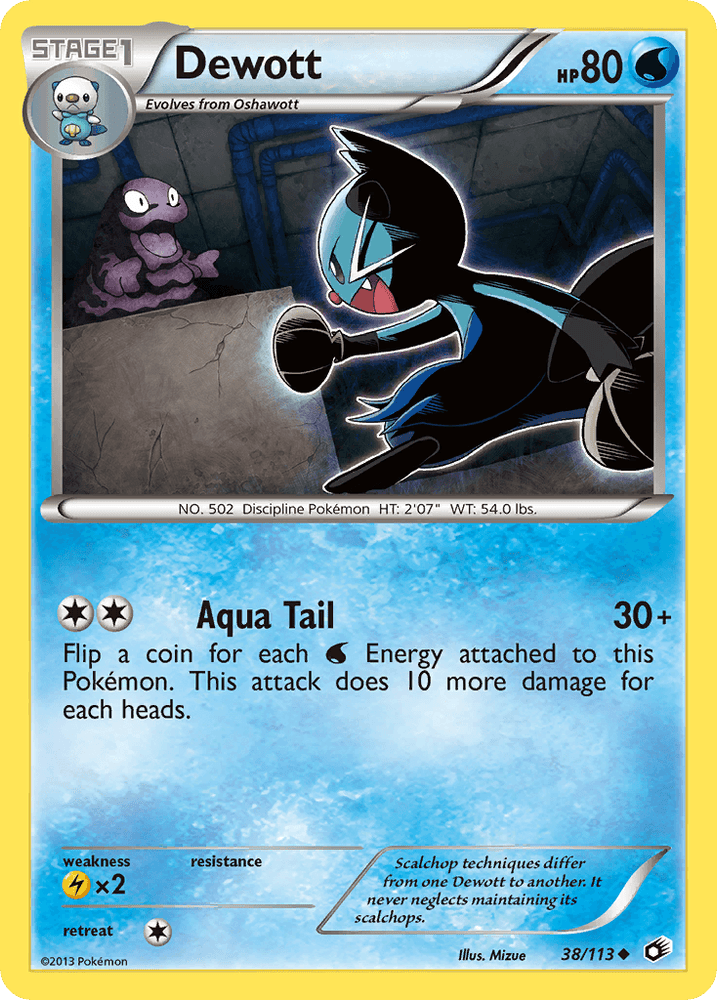 Dewott (38/113) [Black & White: Legendary Treasures] (Online Only)