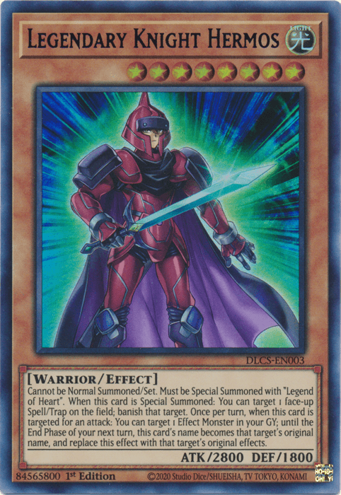 Legendary Knight Hermos (Purple) [DLCS-EN003] Ultra Rare (ONLINE ORDER ONLY)