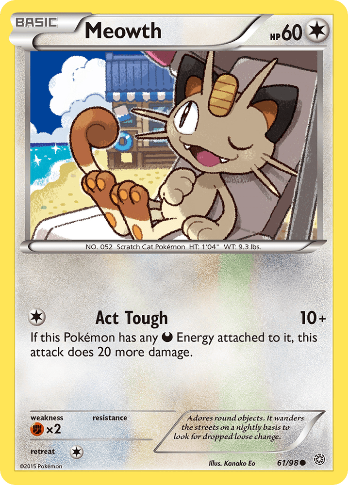 Meowth (61/98) [XY: Ancient Origins] (Online Only)