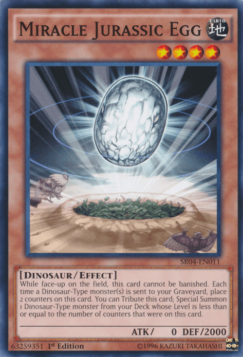Miracle Jurassic Egg [SR04-EN011] Common (ONLINE ORDER ONLY)