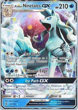 Alolan Ninetales GX (22/145) (Ice Path FTW - Zachary Bokhari) [World Championships 2017] (Online Only)