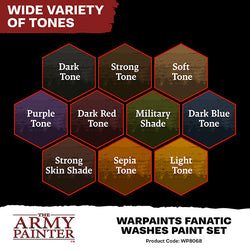 Army Painter Warpaints Fanatic: Washes Paint Set (ONLINE ORDER ONLY)