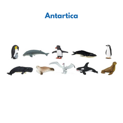 Continent Animal Miniatures: All 8  Sets (Includes Antarctica, Polar/Arctic) (ONLINE ORDER ONLY)