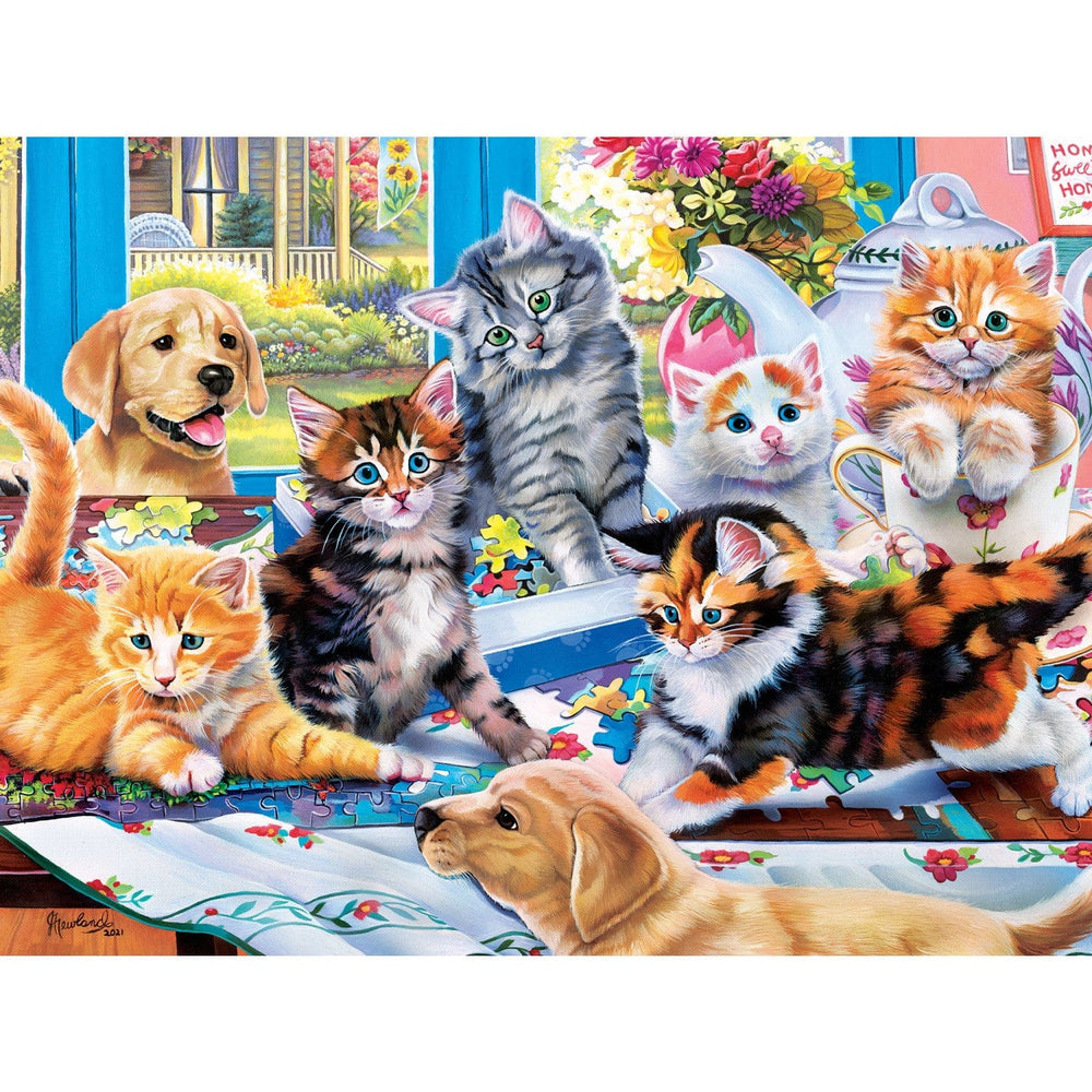 Family Time - Puzzling Gone Wild 400 Piece Jigsaw Puzzle (ONLINE ORDER ONLY)
