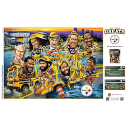 Pittsburgh Steelers - All Time Greats 500 Piece Jigsaw Puzzle (ONLINE ORDER ONLY)