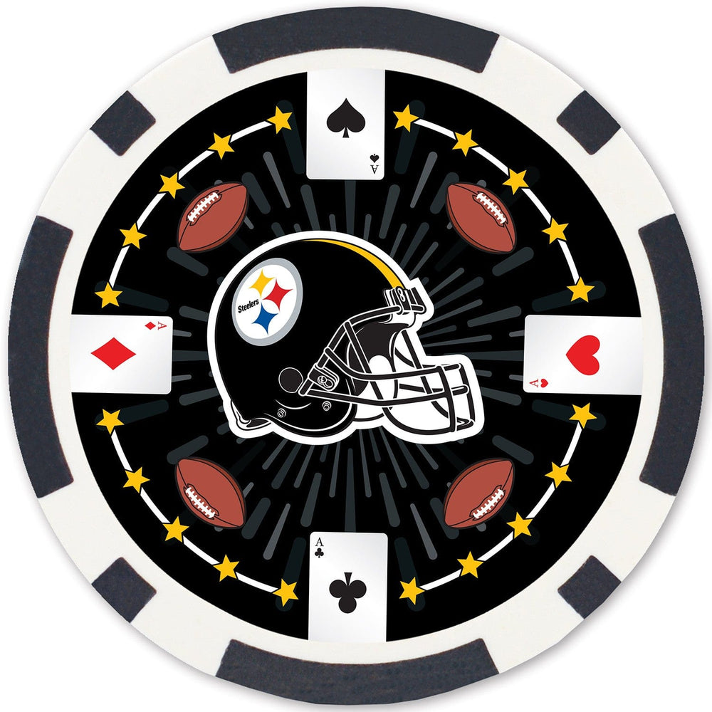 Pittsburgh Steelers 100 Piece Poker Chips (ONLINE ORDER ONLY)