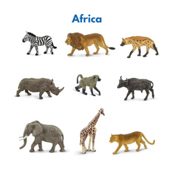 Continent Animal Miniatures: All 8  Sets (Includes Antarctica, Polar/Arctic) (ONLINE ORDER ONLY)