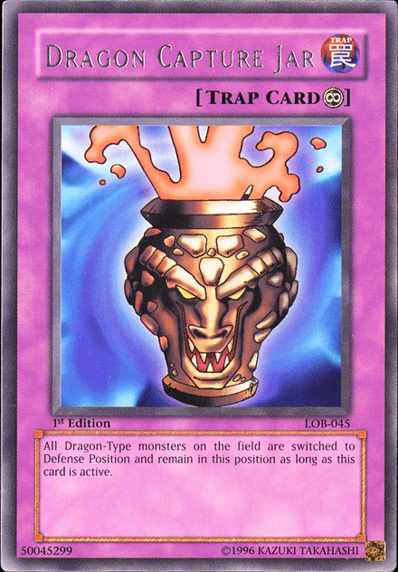 Dragon Capture Jar [LOB-045] Rare (ONLINE ORDER ONLY)
