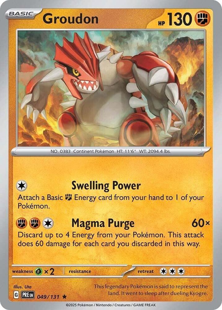 Groudon (049/131) [Scarlet & Violet: Prismatic Evolutions] (Online Only)