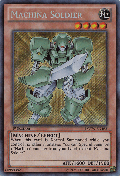 Machina Soldier [LCYW-EN168] Secret Rare (ONLINE ORDER ONLY)