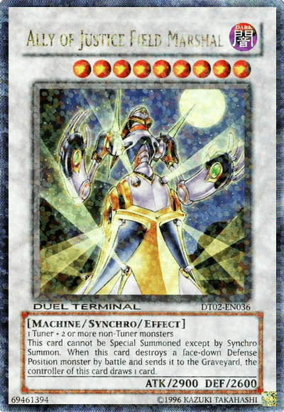 Ally of Justice Field Marshal [DT02-EN036] Ultra Rare (ONLINE ORDER ONLY)