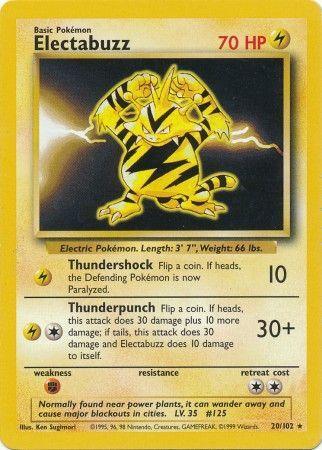 Electabuzz (20/102) [Base Set Unlimited] (Online Only)