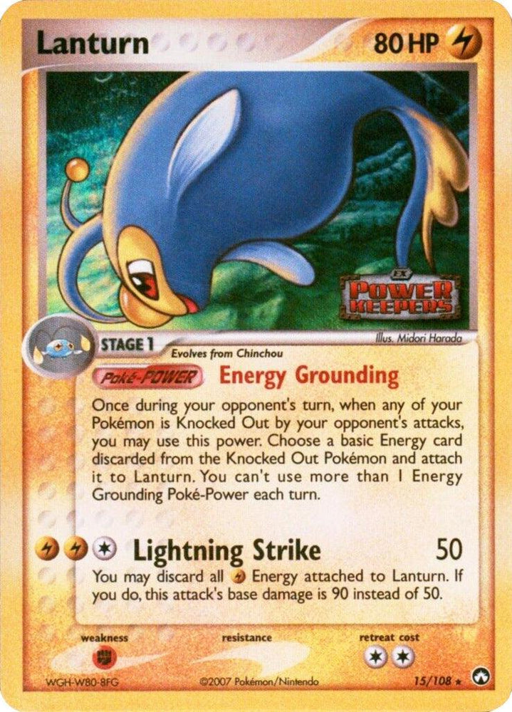 Lanturn (15/108) (Stamped) [EX: Power Keepers] (Online Only)