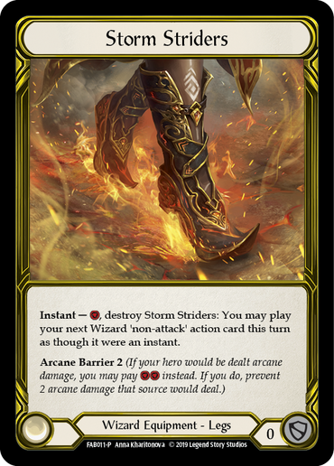 Storm Striders [FAB011-P] (Promo)  1st Edition Cold Foil - Golden