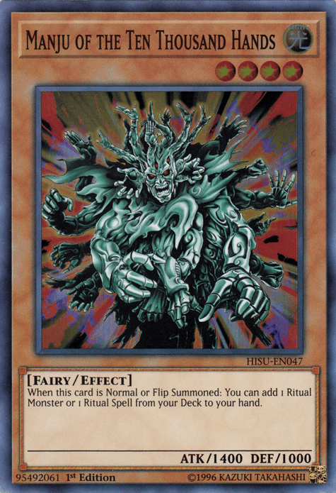 Manju of the Ten Thousand Hands [HISU-EN047] Super Rare (ONLINE ORDER ONLY)