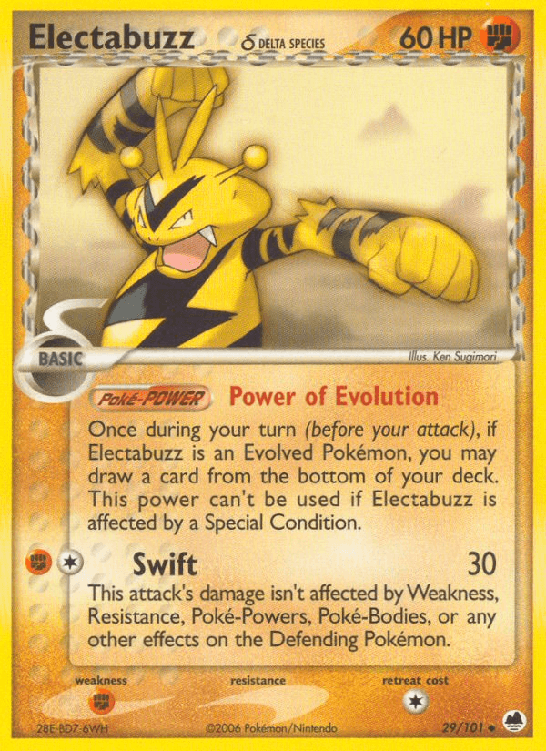 Electabuzz (29/101) (Delta Species) [EX: Dragon Frontiers] (Online Only)