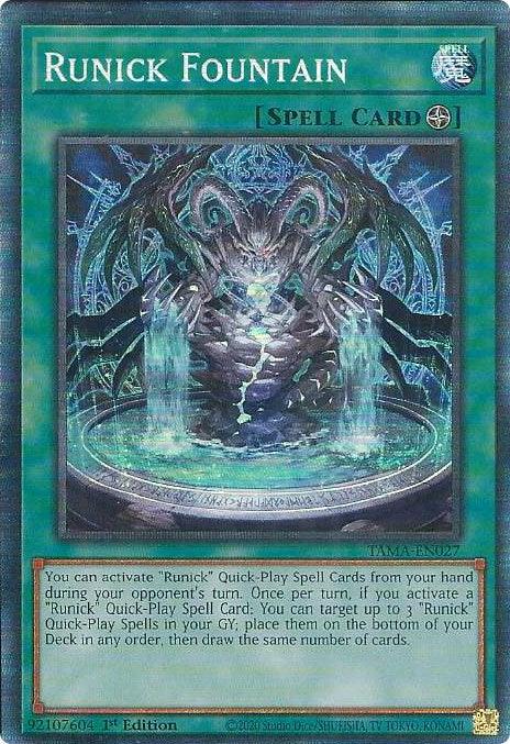 Runick Fountain [TAMA-EN027] Collector's Rare (ONLINE ORDER ONLY)