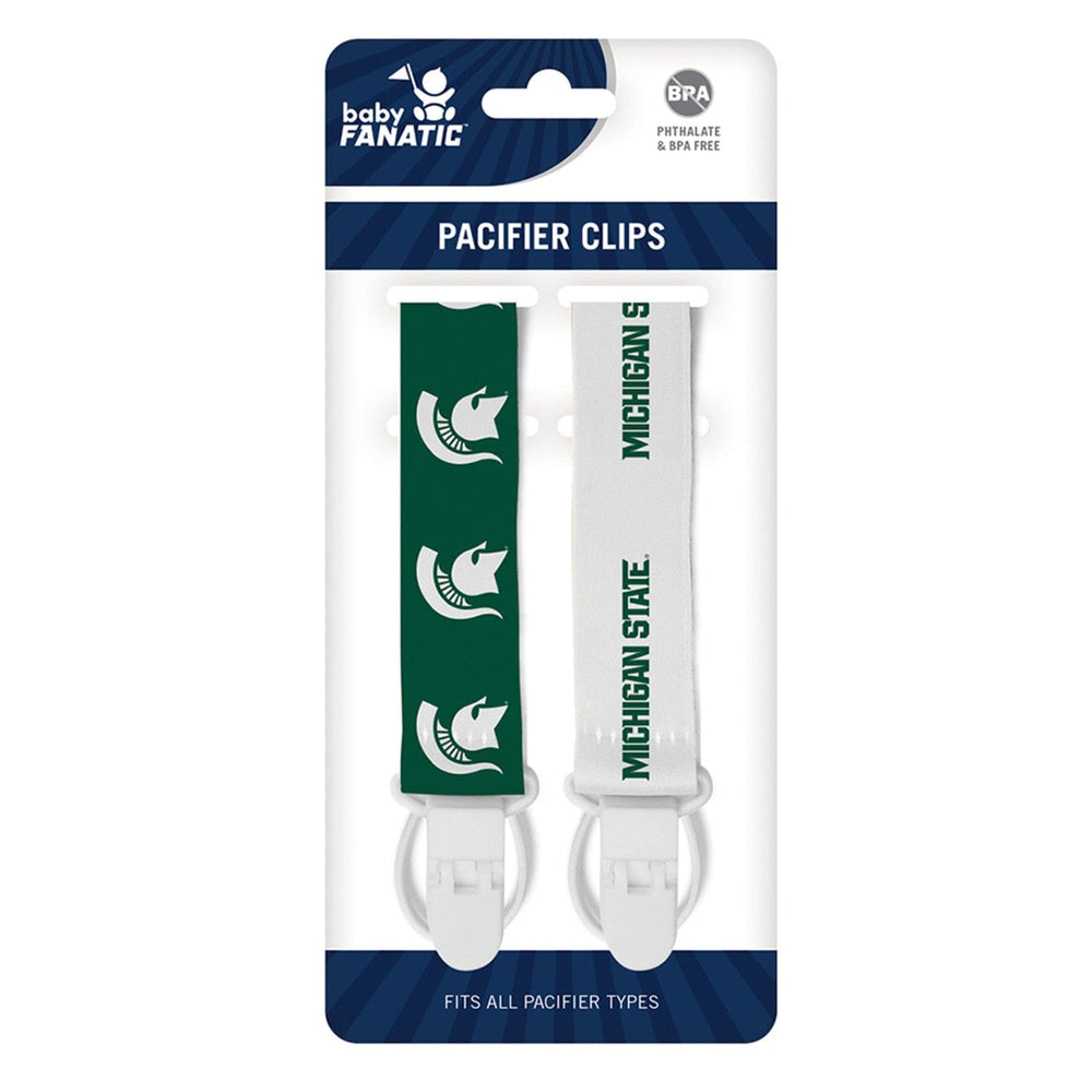 Michigan State Spartans - Pacifier Clip 2-Pack (ONLINE ORDER ONLY)