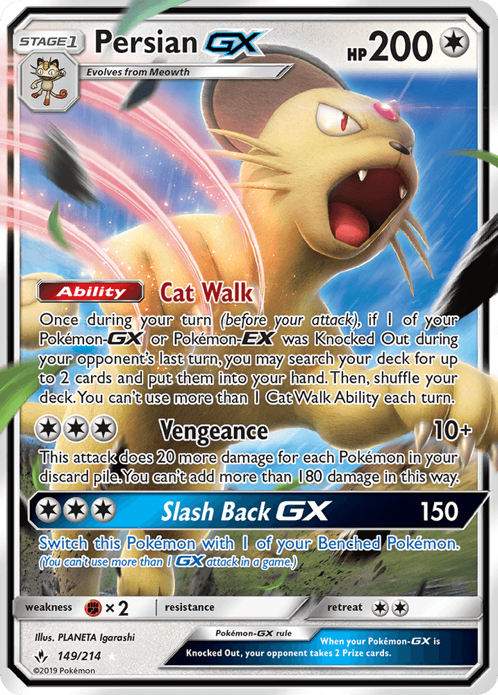 Persian GX (149/214) [Sun & Moon: Unbroken Bonds] (Online Only)