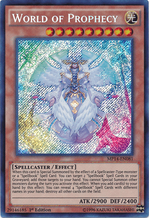 World of Prophecy [MP14-EN081] Secret Rare (ONLINE ORDER ONLY)